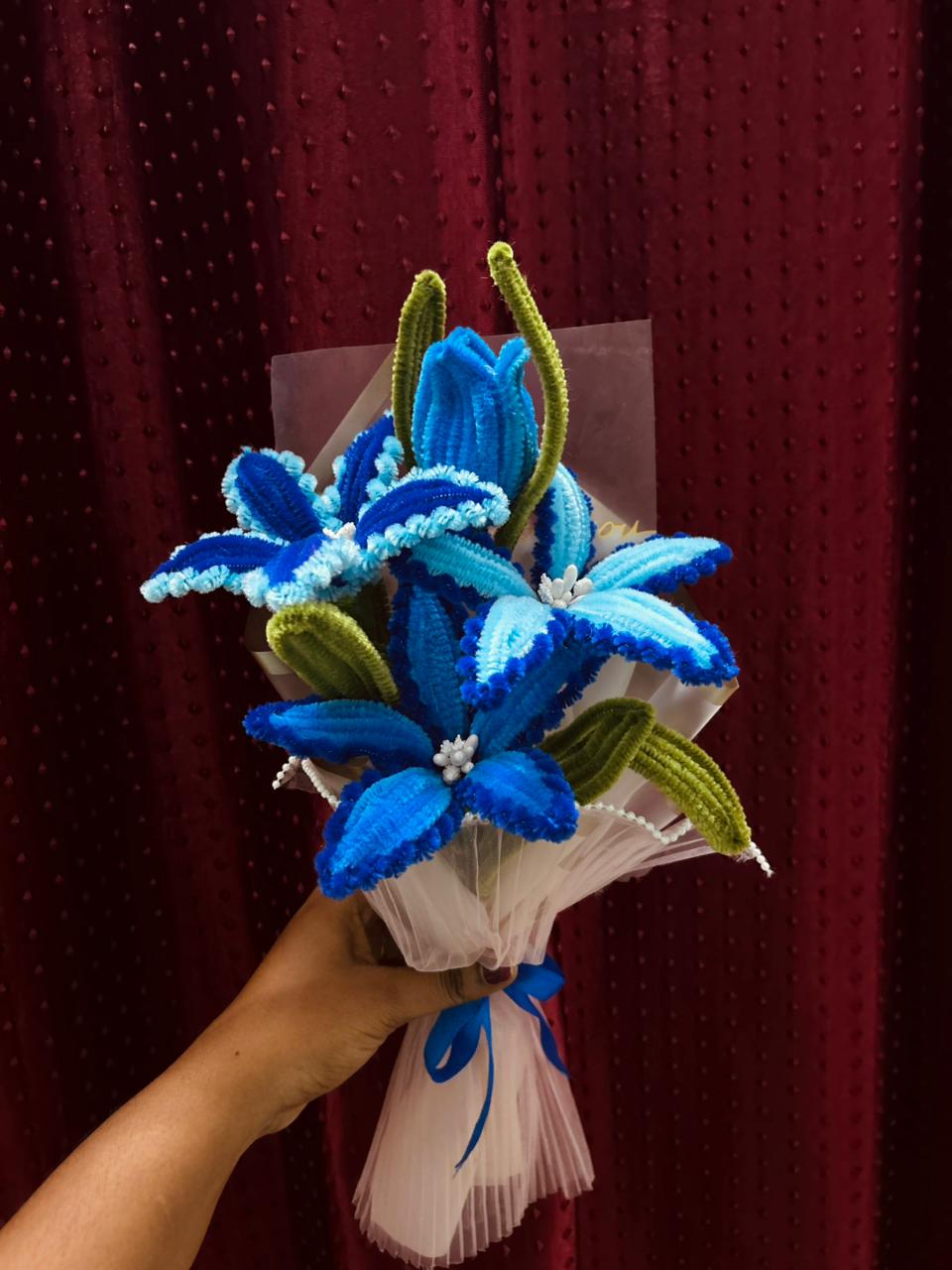 Crystal Ocean Blue Bouquet