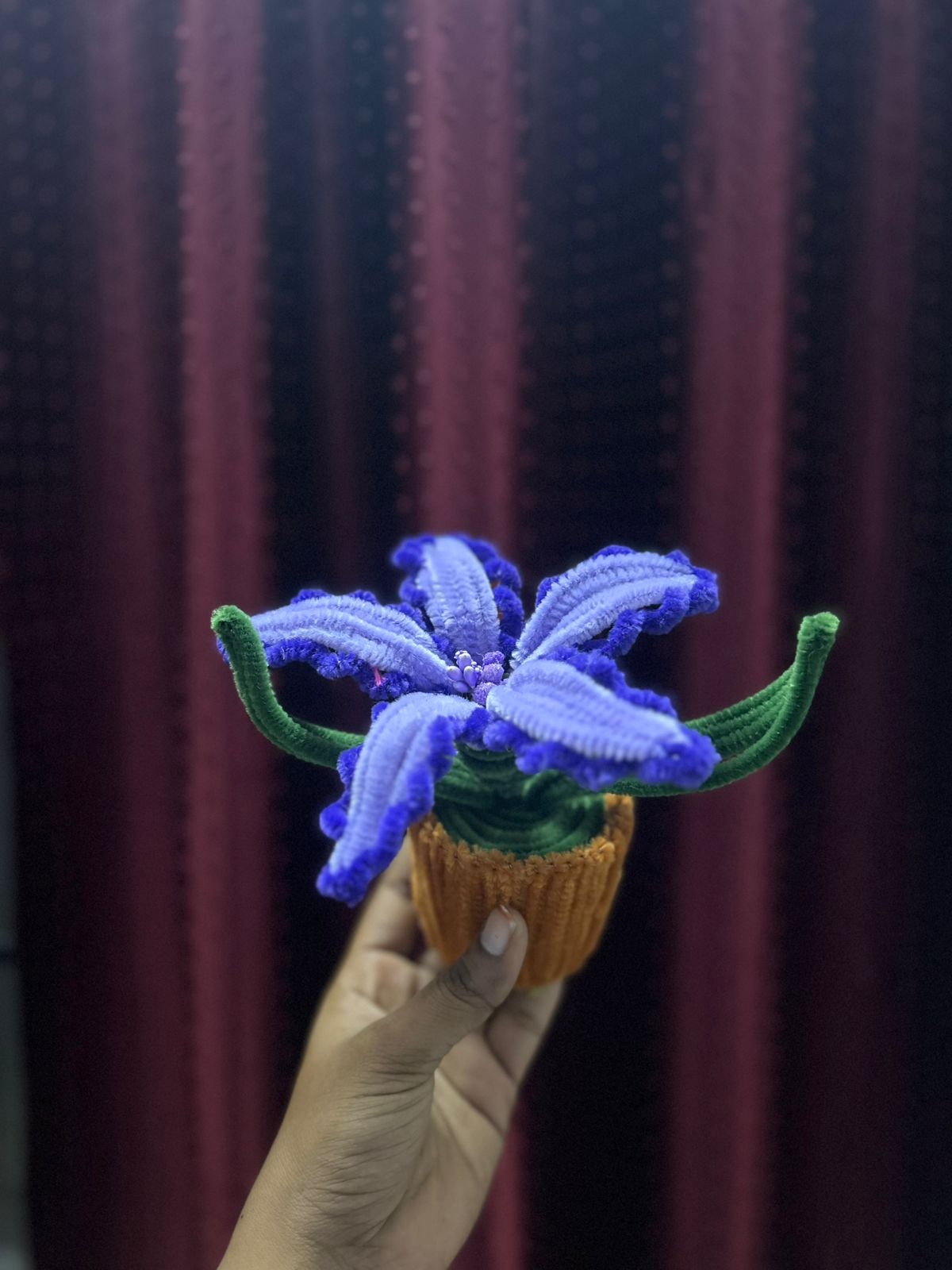 Purple Crystal Lily Pot