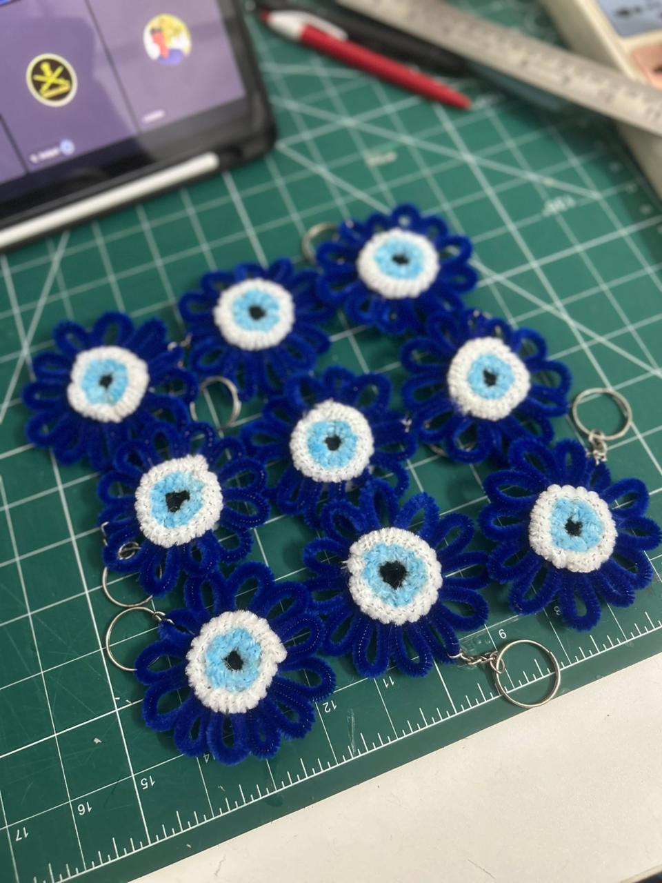 Handmade Evil eye Keychain