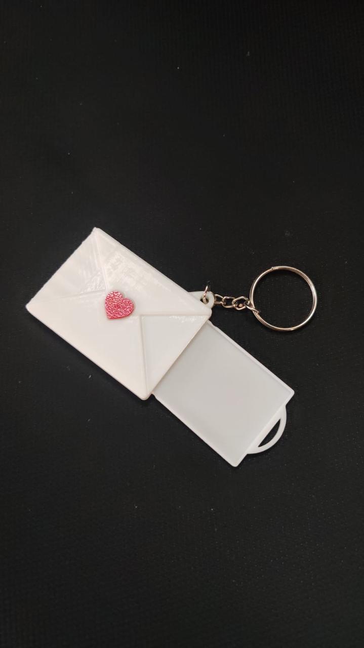 3D Printed Envelope Photo Keychain