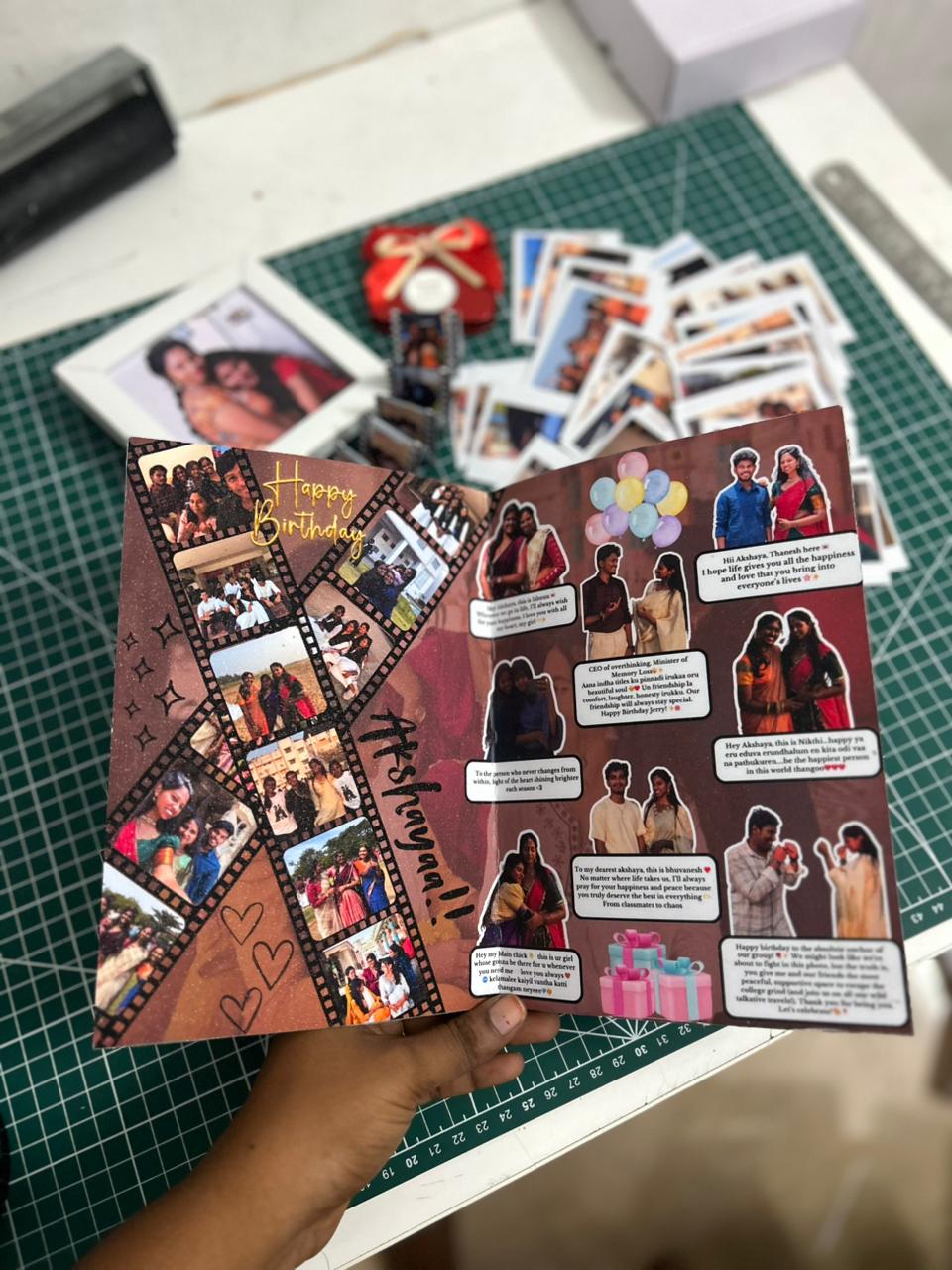 4 Page Photo magazine (Glitter)